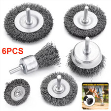 Brush Drill Attachment Bit Kit Coated Wire Cleaning Paint Wheel Cup Tool UK