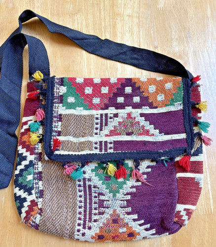 Vintage style boho bag with - boho,
