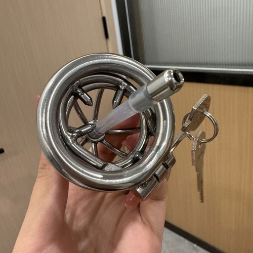 Stainless steel male chastity - stainless,