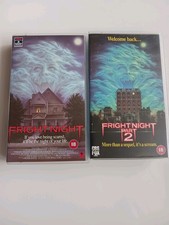Fright Night 1 & 2 VHS Horror Classic Tom Holland CBS Fox RCA Rare UK Release
