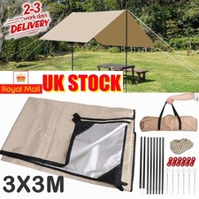 3x3M Waterproof Tent Tarp Rain
