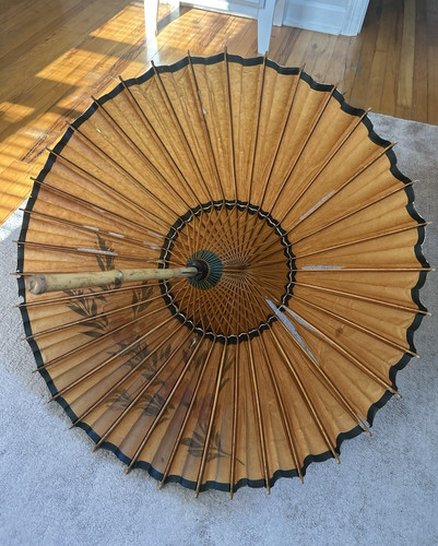 Vintage bamboo paper parasol - bamboo,