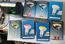 60W & 40W Coloured Reflector Bulbs E27 Screw Lamps Disco DJ Sequencer Spot Light