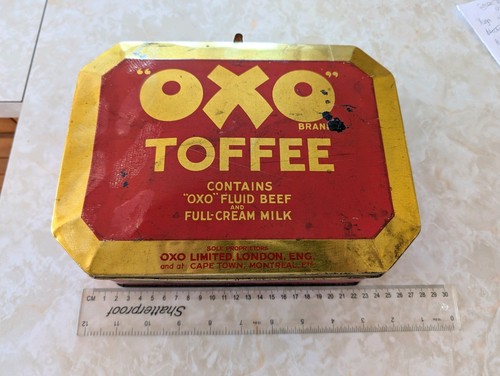 Oxo vintage toffee tin - oxo,