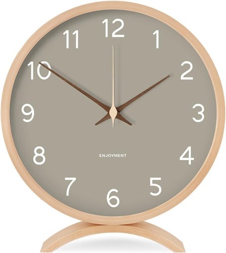 Wooden table clock - 8",