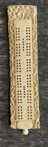 Antique asian cribbage board - asian,