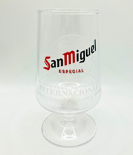 French San Miguel Pint Chalice Glass M21 by ARC France Dated 2021