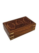 Hand Carved Ornate Wooden Box