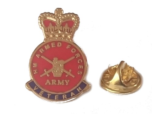Army veteran lapel pin - army,