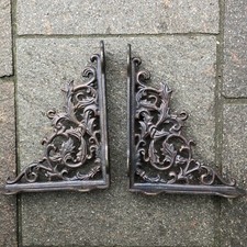Cast Iron Wall Brackets Pair