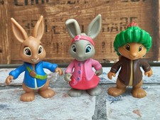 Peter Rabbit Figures - Benjamin Bunny Lily Bobtail - Cbeebies