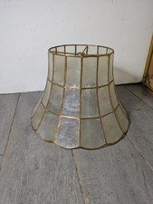 Vintage 12" Capiz Shell Lamp