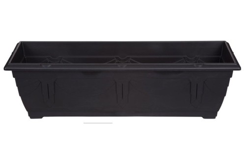 Black venetian patio trough - black,