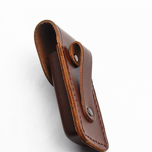 Leather pouch for - leather, folding