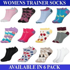 Ladies Trainer Socks 6 12
