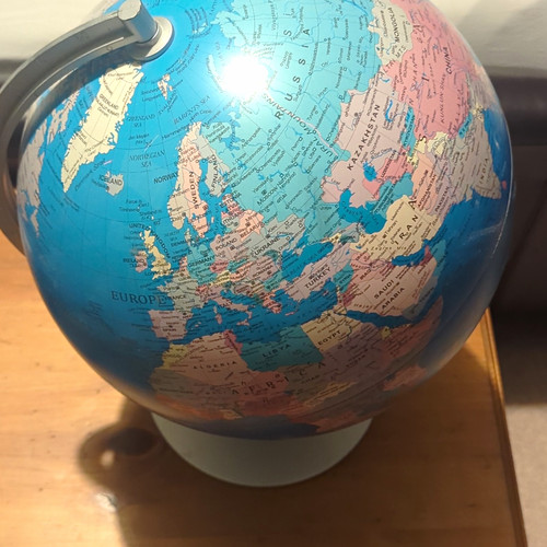 Rotating tabletop world globe - world,