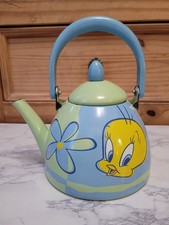 1998 Looney Tunes Cartoon Retro Tea Pot Kettle Warner Bros Tweety Pie Vintage