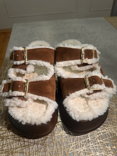 Dune shearling slides women - dune,