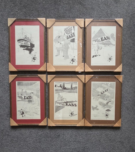 Bass brewery framed - prints, set