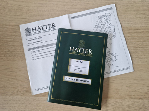 Hayter hawk 308a 312a owners - hawk,
