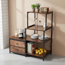 Kitchen Bakers Rack Hutch