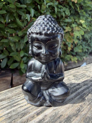 Obsidian buddha - obsidian,