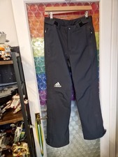 adidas Men's Waterproof Trousers Dark Gray, Size UK 36/38 Hiking Outdoor