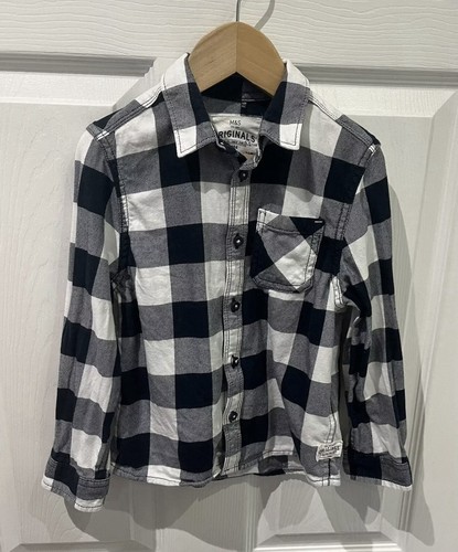 Boys long sleeve - m&s, check