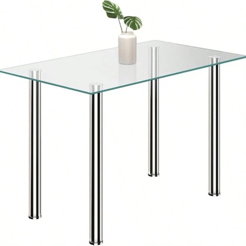 Modern 8mm glass top dinner - modern,