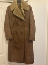 Women’s Size eu 36 Real Sheepskin Over Coat With Fluffy Lining