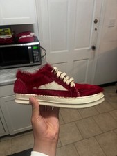 rick owens vans fur shoes size