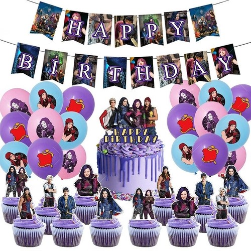 44pcs set descendants balloons - descendants,