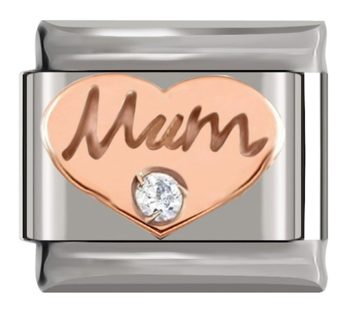 Gold mum mother heart italian - gold,