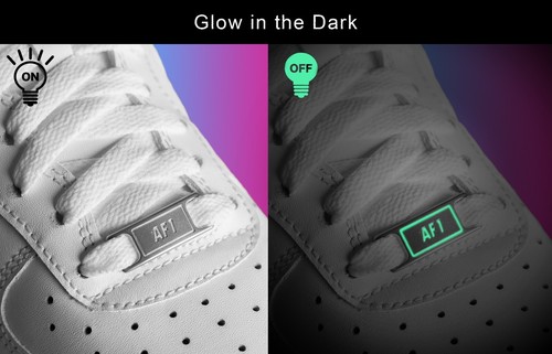 Glow dark af1 lace lock - in,