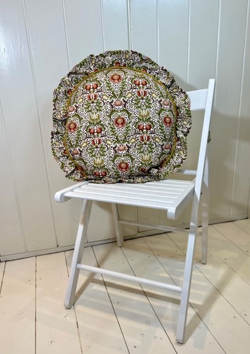 Handmade round frilled - , floral