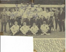 Luton Town - 60's -  hand signed  x 9