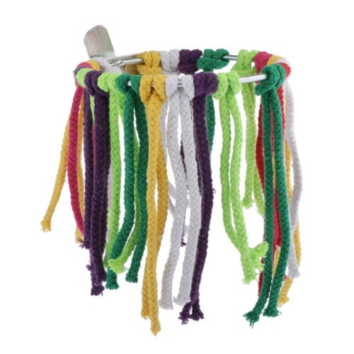 Colorful bird chewing toy - bird, cage