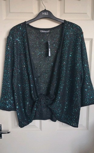 Bonmarché sequin cardigan - sequin,