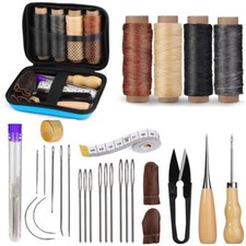 Leather Waxed Thread Stitching