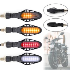 16 LED Motorcycle Sequential Flowing Turn Signal Indicator Lights DRL Brake Lamp