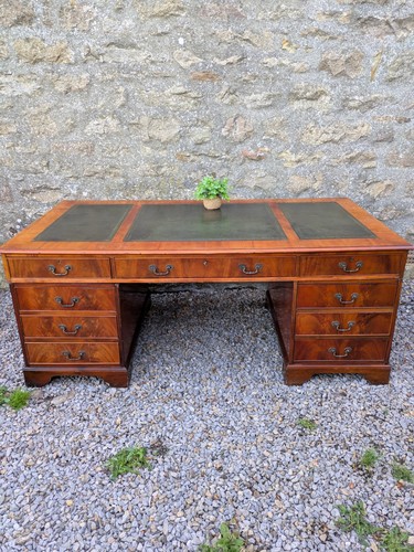 Large vintage green - large, leather