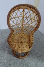 Wicker dolls chair for smaller