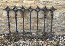 Antique Cast Iron Fence Panel Railing Victorian Gothic