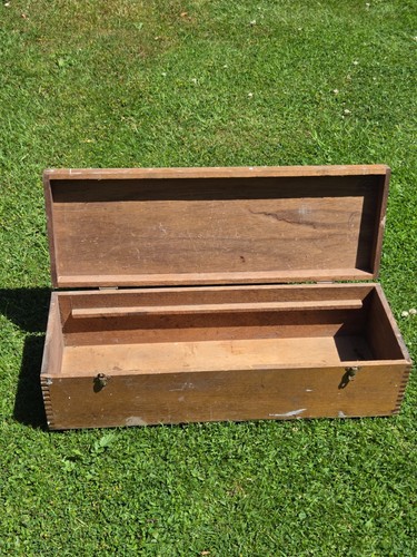 Vintage wooden toolbox - vintage,