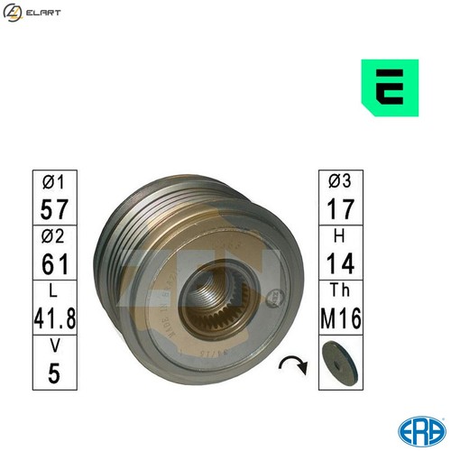 Alternator freewheel clutch - alternator,