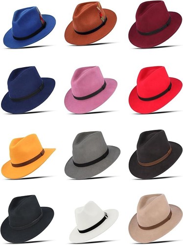 100 wool felt fedora trilby - wool,