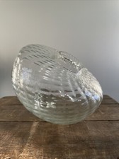 Vintage Clear Ribbed Glass Oil