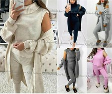 Womens 3 Piece SUIT Roll Neck