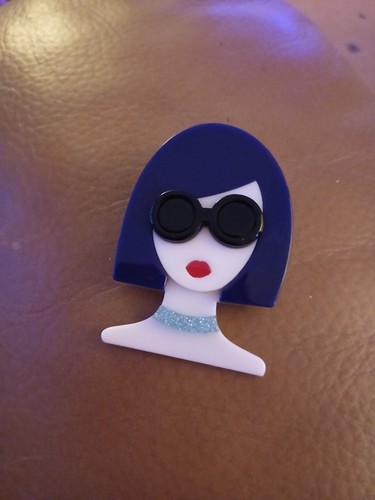 Acrylic brooch
