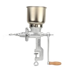 ɪHand Crank Grain Mill Tin Plating Cast Iron Hand Operated Corn Grinder Manual
